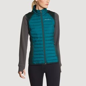 NWOT Eddie Bauer Emberlite Teal Hybrid Vest